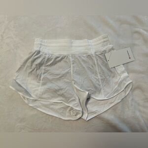 Lululemon hotty hot shorts white new with tags